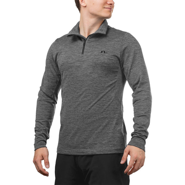 J. Lindeberg Men's 1/4 Zip Long Sleeve Top