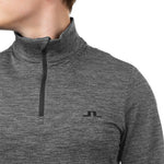 J. Lindeberg Men's 1/4 Zip Long Sleeve Top