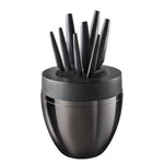Cuisinepro iD3 Black Samurai The Egg Knife Block, 9-piece