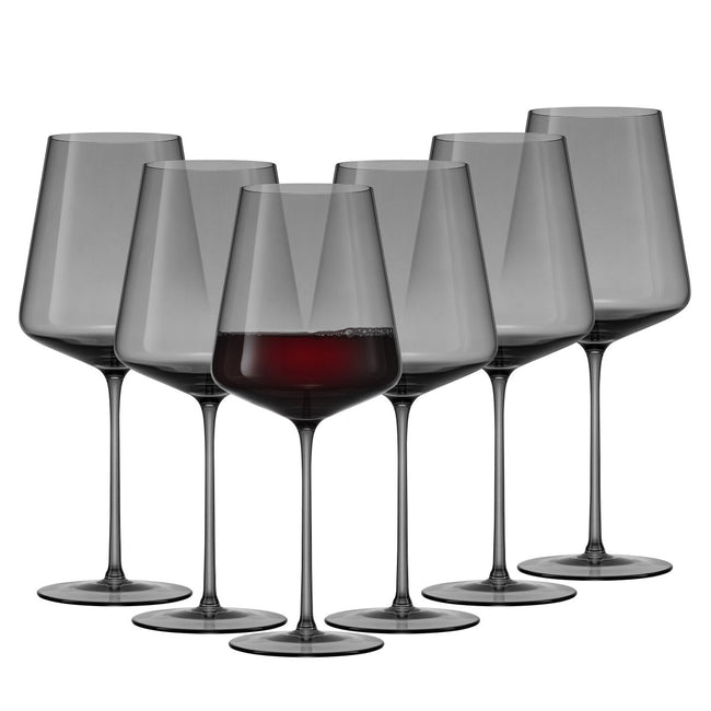 JoyJolt Sidney 562 mL (19 oz.) Red Wine Glass Set, 6-pack