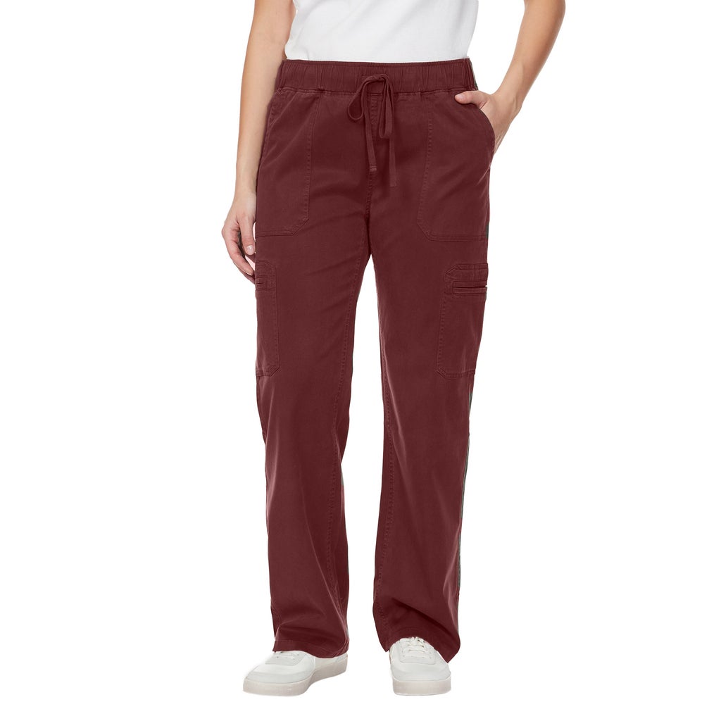 Buffalo Women's Pull-On Cargo Pant - Dark Red