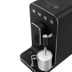 Smeg Fully Automatic Coffee Machine with Steam Wand, Black