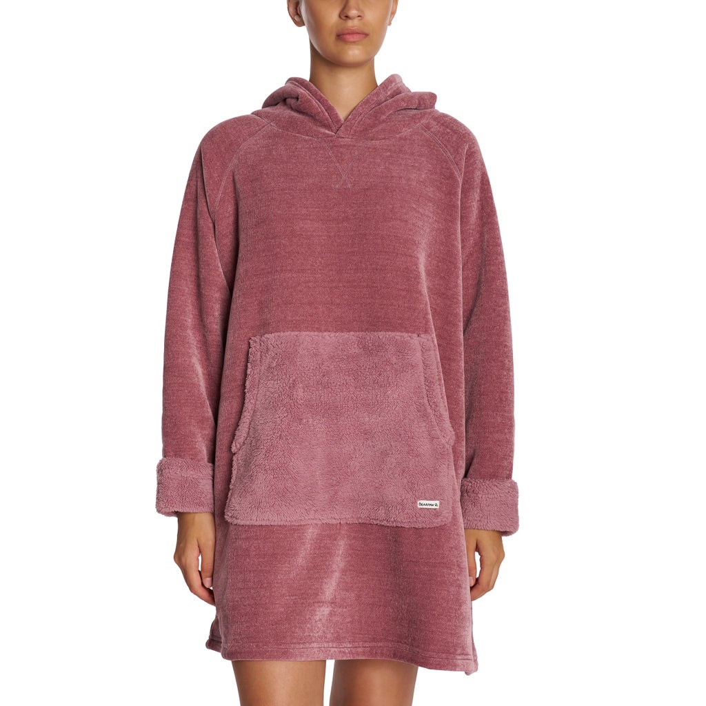 Bearpaw Women’s Oversized Sherpa Hoodie - Pink