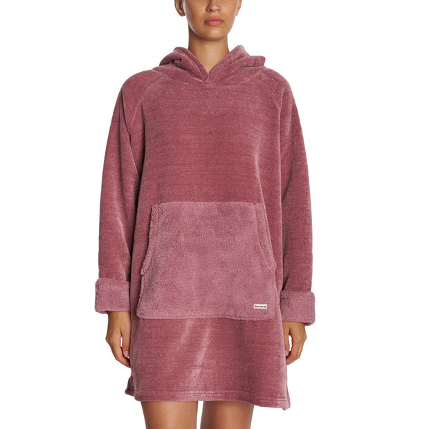 Bearpaw Women’s Oversized Sherpa Hoodie - Pink