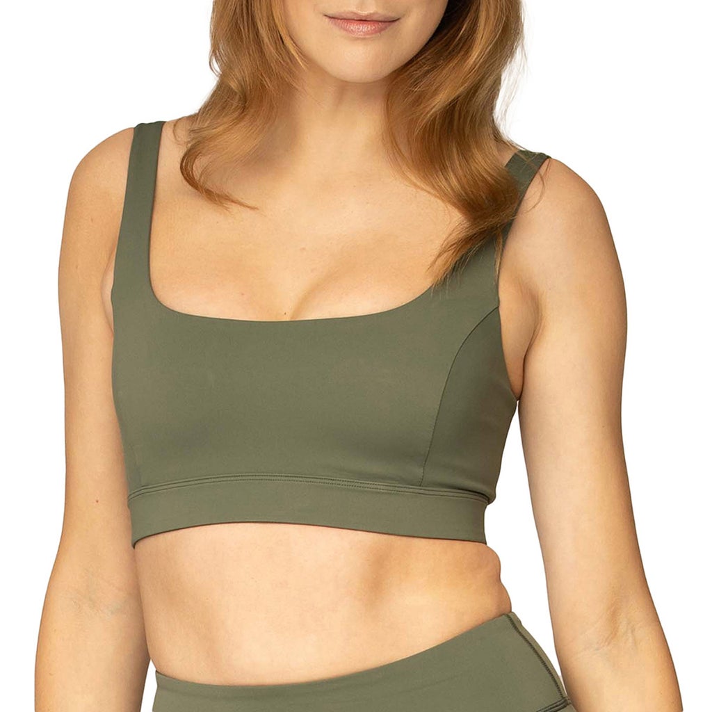 Aurum Women’s Multi-strap Sports Bra - Olive