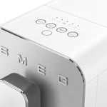 Smeg Fully Automatic Coffee Machine with Steam Wand, White