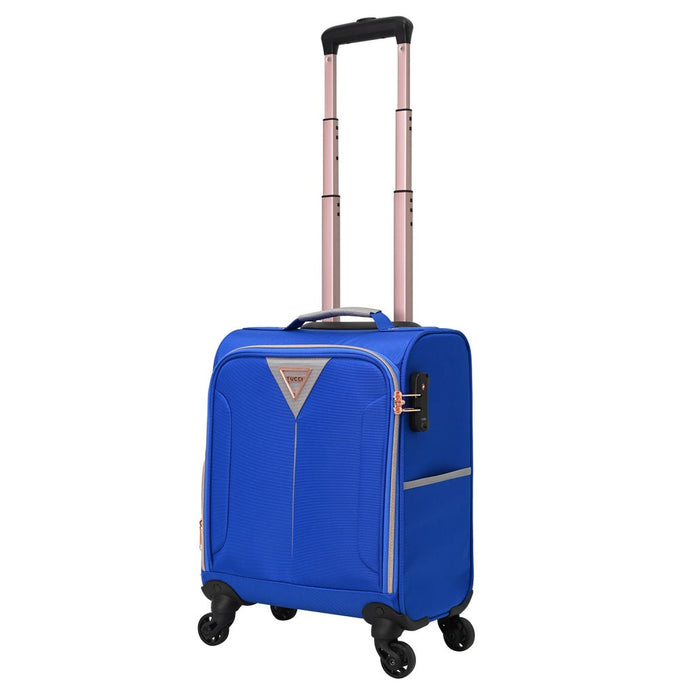 Titanio - Abito Softside Underseat Carry-On Luggage - Blue