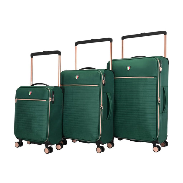 Tucci - Esperta 3-piece Softside Spinner Luggage Set