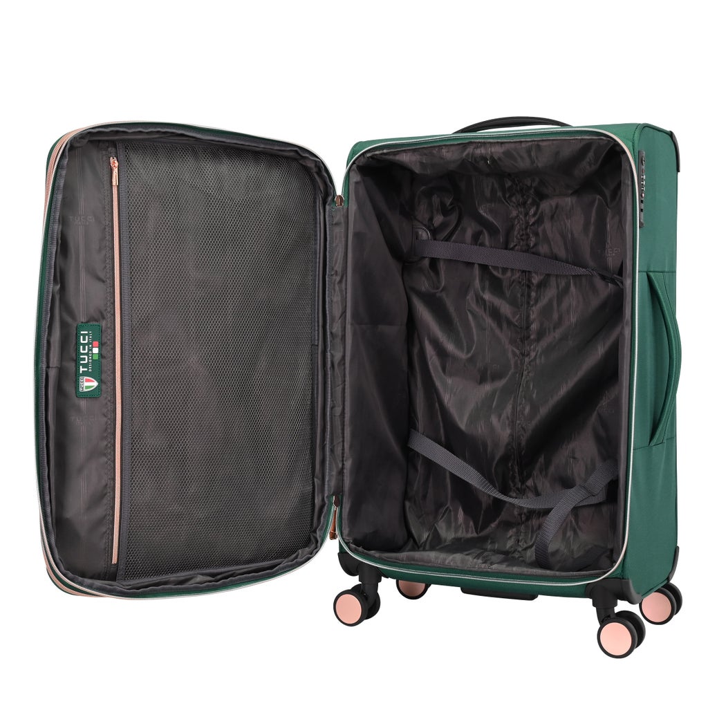 Tucci - Esperta 3-piece Softside Spinner Luggage Set