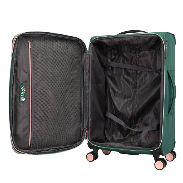 Tucci - Esperta 3-piece Softside Spinner Luggage Set