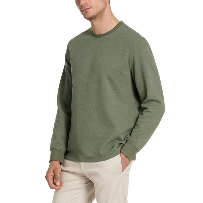 Van Heusen Men's Jacquard Long Sleeve Crewneck