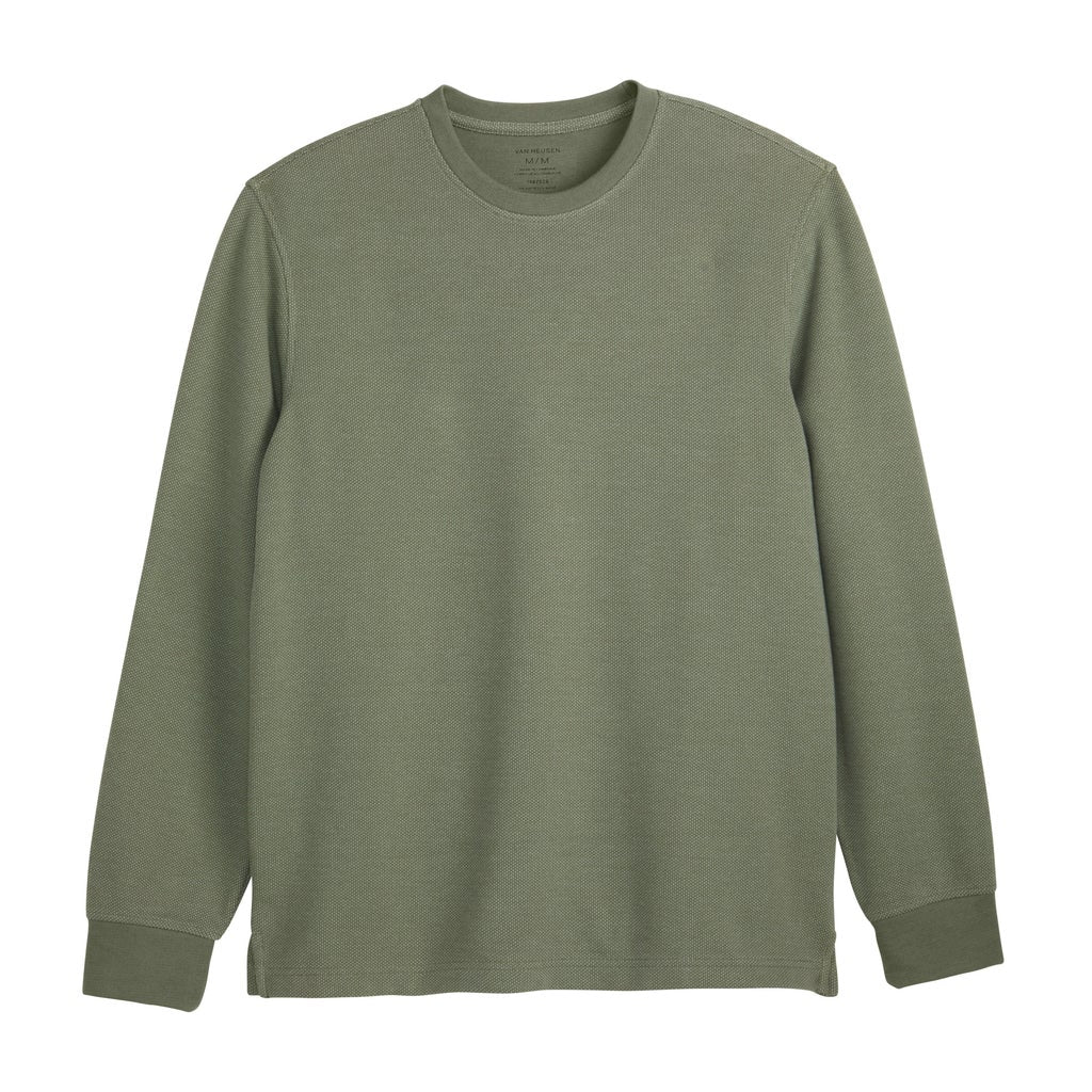 Van Heusen Men's Jacquard Long Sleeve Crewneck