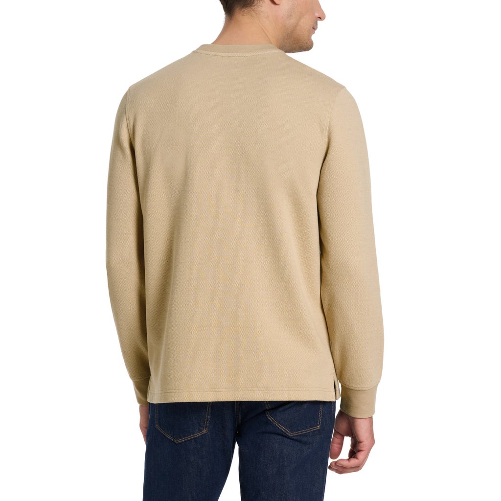 Van Heusen Men's Jacquard Long Sleeve Crewneck