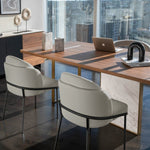 Rove Concepts Angelo Black and Grey Dining Chair, 2-pack