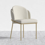 Rove Concepts Angelo Brass and Beige Dining Chair, 2-pack