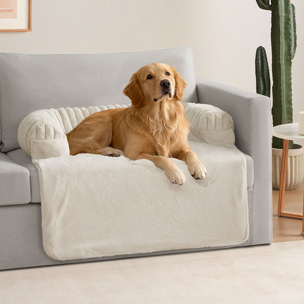 Glitz 36 in. Pet Cover with Bolster - Beige