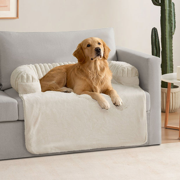 Glitz 36 in. Pet Cover with Bolster - Beige