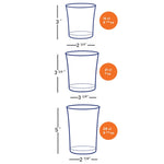 Duralex Lys Clear Tempered Glass Drinkware Set, 18-piece