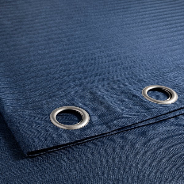 Safdie & Co. Herringbone Light Filtering Curtain Panel, 2 panel