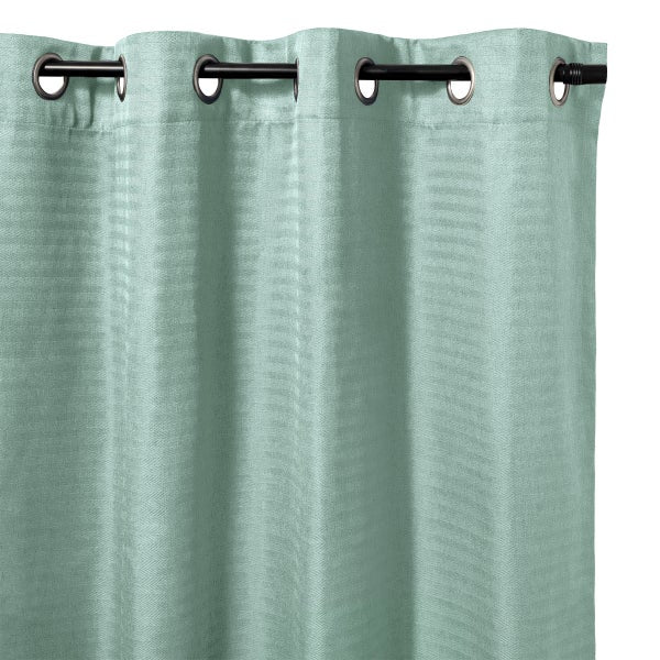 Safdie & Co. Herringbone Light Filtering Curtain Panel, 2 panel