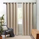 Safdie & Co. Tonal Heavyweight Room Darkening Curtain Panel, 2-panel