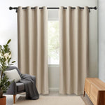 Safdie & Co. Tonal Heavyweight Room Darkening Curtain Panel, 2-panel