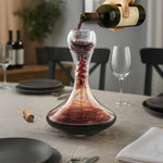Final Touch Twister Glass Wine Aerator and 750 ml (25.4 oz) Decanter Set