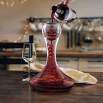 Final Touch Twister Glass Wine Aerator and 750 ml (25.4 oz) Decanter Set