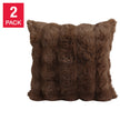 Oasis Home by Nemcor Luxe Faux Fur Decorative Pillow, 2-pack