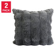 Oasis Home by Nemcor Luxe Faux Fur Decorative Pillow, 2-pack
