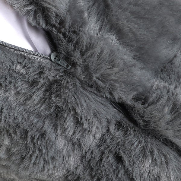 Oasis Home by Nemcor Luxe Faux Fur Decorative Pillow, 2-pack