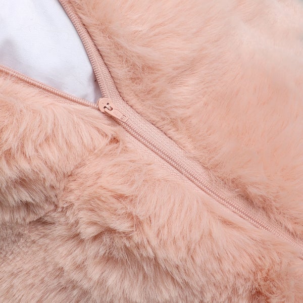 Oasis Home by Nemcor Luxe Faux Fur Decorative Pillow, 2-pack