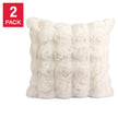 Oasis Home by Nemcor Luxe Faux Fur Decorative Pillow, 2-pack