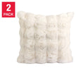 Oasis Home by Nemcor Luxe Faux Fur Decorative Pillow, 2-pack
