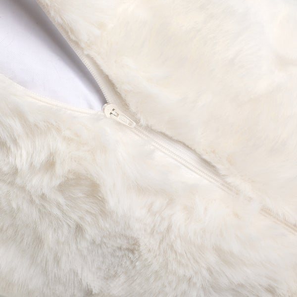 Oasis Home by Nemcor Luxe Faux Fur Decorative Pillow, 2-pack