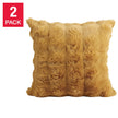 Oasis Home by Nemcor Luxe Faux Fur Decorative Pillow, 2-pack