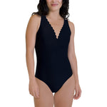 Roots Women’s Scalloped One Piece Swimsuit