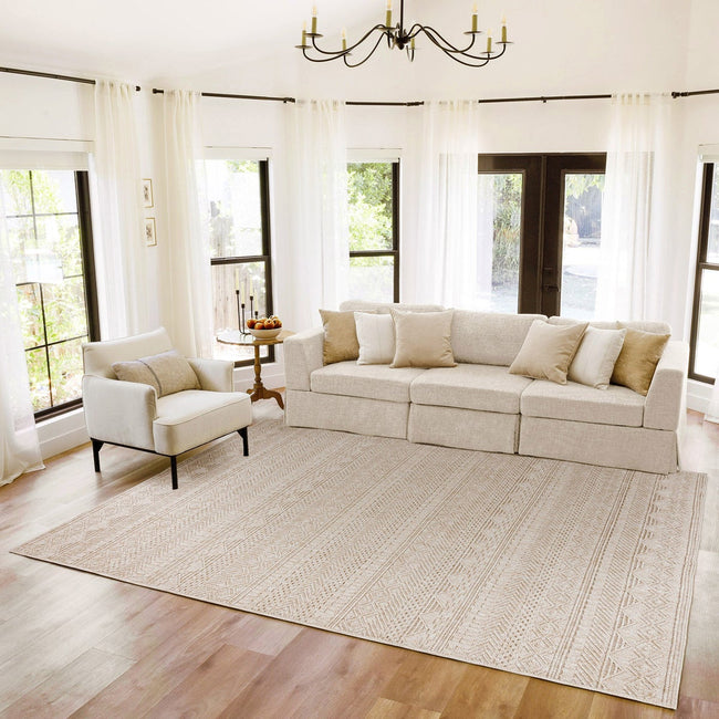 Gertmenian Regent Collection Celaya Beige Indoor Area Rug