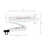 Conair Worldwide Travel Hair Dryer with Smart Voltage Technology