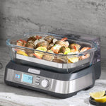Cuisinart CookFresh Digital Glass Steamer with 2-piece Tong Set
