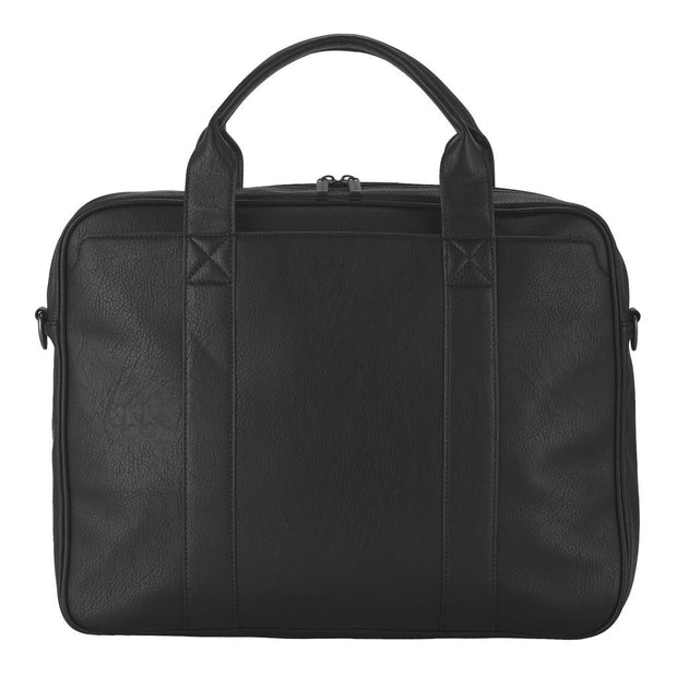 Bugatti - Palermo, Vegan Leather Briefcase - Black