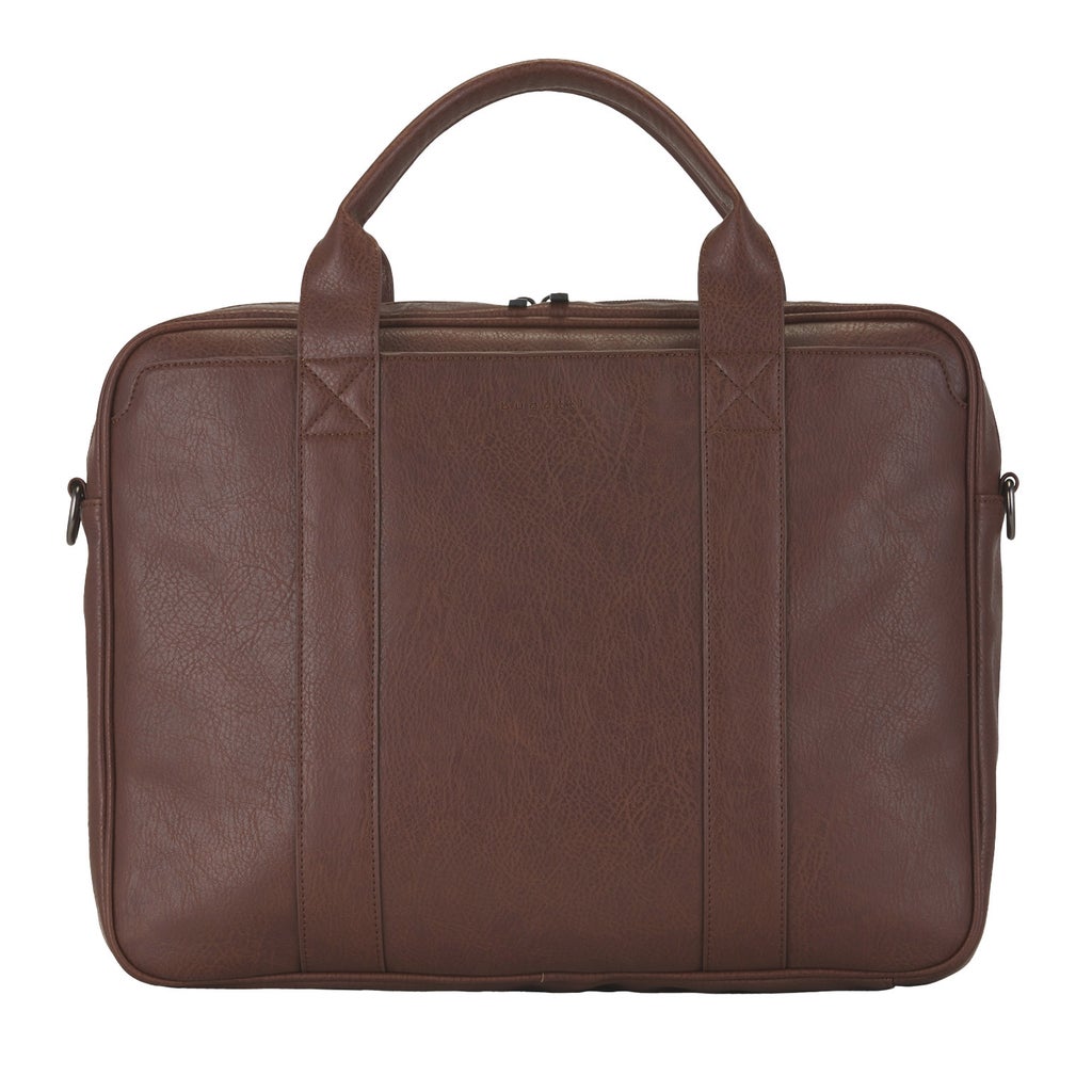 Bugatti - Palermo, Vegan Leather Briefcase - Brown