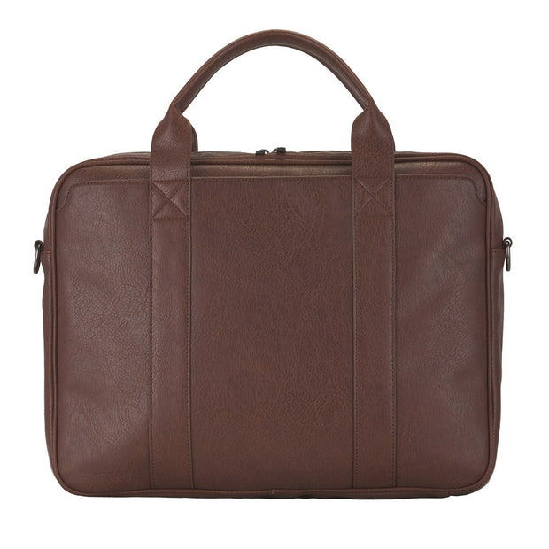 Bugatti - Palermo, Vegan Leather Briefcase - Brown