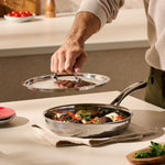 Lagostina Artigiano 3-Ply Clad Hammered Stainless Steel Cookware Set, 8-pieces