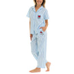 Keith Haring Women's Notch Collar Pajama Set, 2-piece