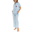 Keith Haring Women's Notch Collar Pajama Set, 2-piece