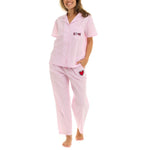 Keith Haring Women's Notch Collar Pajama Set, 2-piece