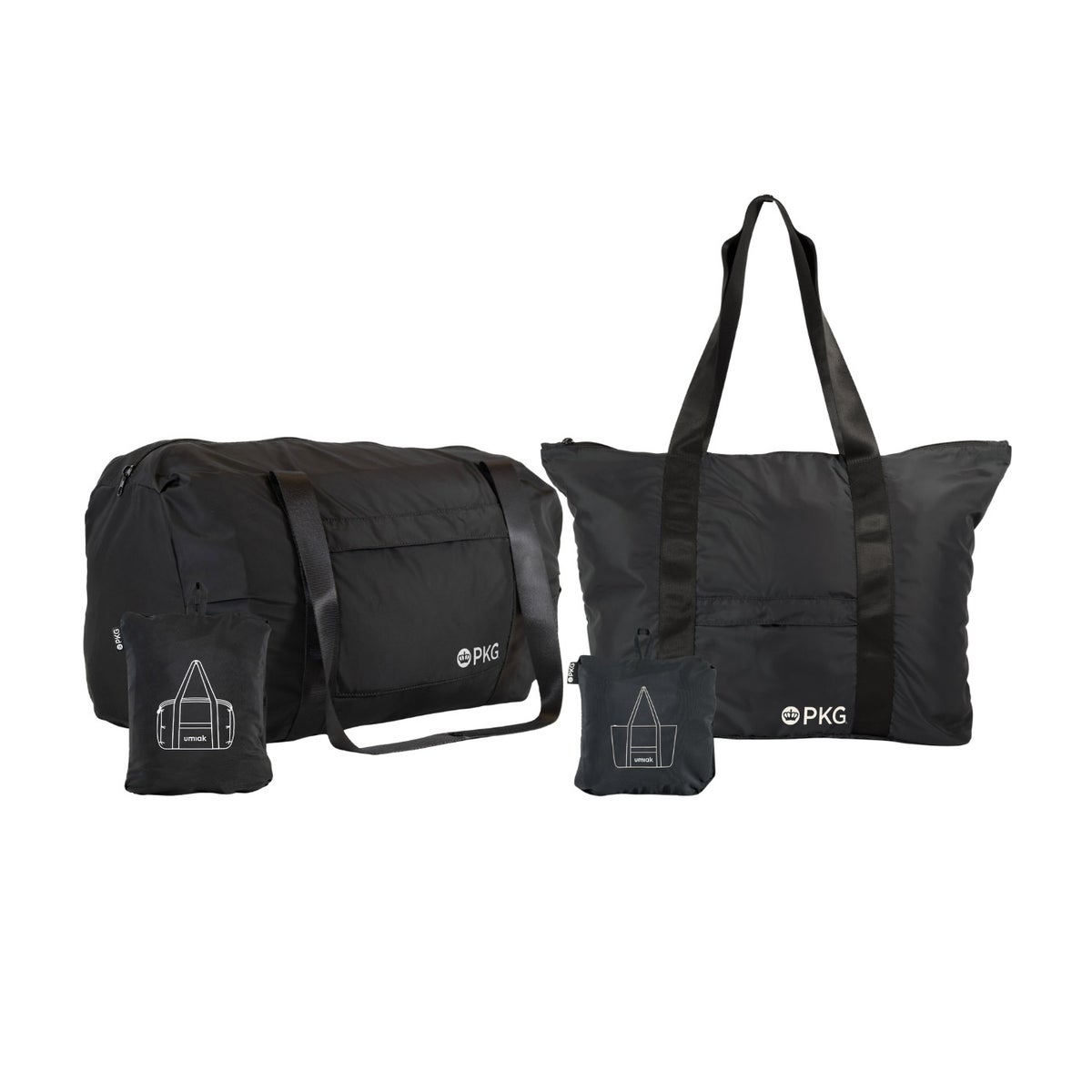 PKG - Umiak 2-piece Packable Travel Set, Duffle Bag & Tote