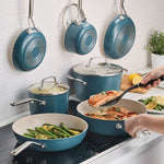 Kitchen Aid Hard Anodized Ceramic Cookware Set, 11-pieces