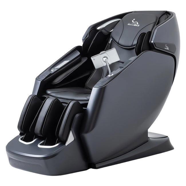 MassaMAX A675 4D Flexible Track Massage Chair, Black